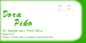 dora piko business card